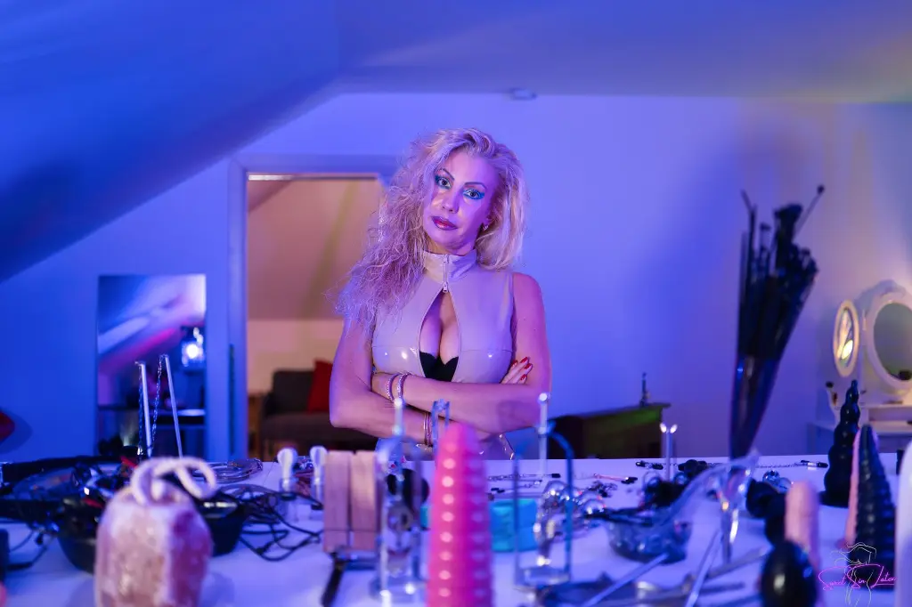 SSL - M. Morgane - Beige Vinyl Dress - Instagram (8).webp