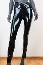 Latex legging avec ceinture en V