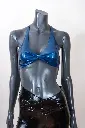 Latex top papillon croisé